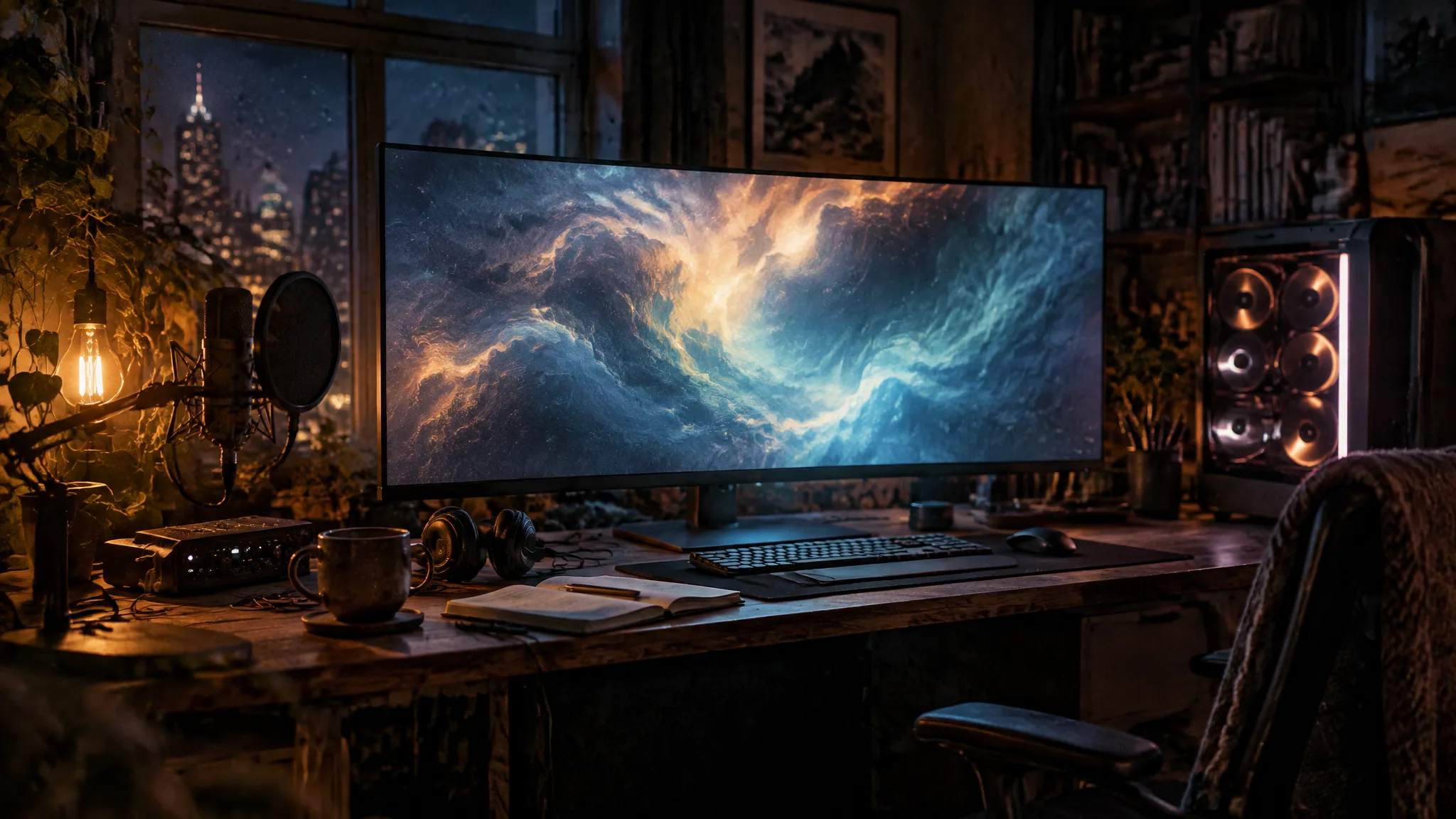 Generative media scene